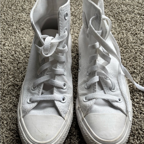 Converse White High-Top Sneakers Classic Canvas - Picture 3 of 5